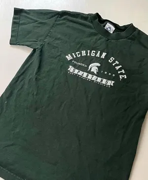 michigan state university shirt Green thumbnail 1