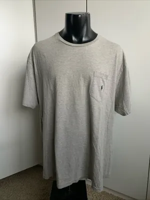 Polo Ralph Lauren men’s XL gray short sleeve pocket T-shirt thumbnail 1