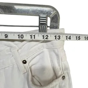 Agolde Jeans Womens 24 White Organic Cotton High Rise Criss Cross Straight Leg thumbnail 8