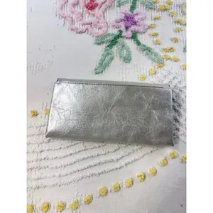 Target Limited Edition Silver Metallic Clutch Crossbody Bag‎ Metal Bar Accent thumbnail 8
