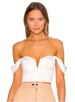superdown Top White Crop thumbnail 1