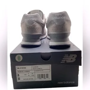 New Balance Classic 574 suede sneakers. Women’s size 8. Gray thumbnail 11