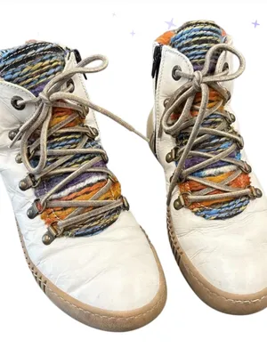 Josef Seibel Maren White/Multi Lace Up Ankle Boot thumbnail 3