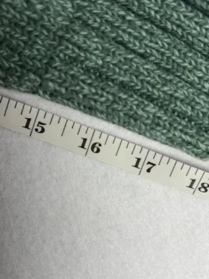 VTG Cabela's Cable Knit Full-Zip Cardigan Women's L Teal Cozy Grandpa Cabincore thumbnail 6