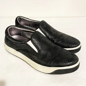 Johnston‎ & Murphy Womens 7M Slip-on Textile Leather Snakeskin Pattern Sneaker thumbnail 5