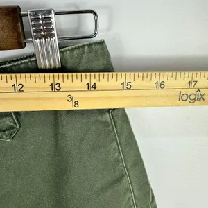 Abercrombie & Fitch Chino Shorts Womens 8 Green Raw Hem Cotton Gorp‎ Vtg Y2K thumbnail 4
