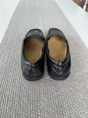 Vintage Strictly Comfort Black Leather Penny Loafers Size 10 thumbnail 5
