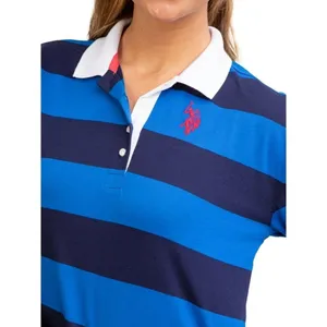 NWT U.S. Polo Association Long Sleeve V Neck striped rugby blokecore shirt M thumbnail 2