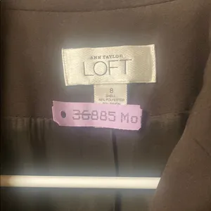 LOFT Brown Tailored Blazer with Notched Lapel thumbnail 2