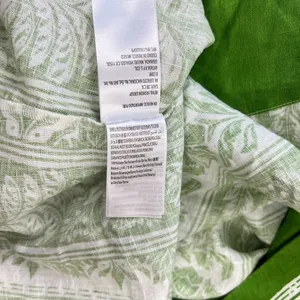 NWOT Farm Rio Floral Delicate Tapestry Linen Drop-Waist Midi Dress Size XL Green thumbnail 11