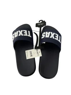 NWT Texas Slip On Slider Sandals Navy Unisex W8/M7 Everyday Beachwear Pool thumbnail 2