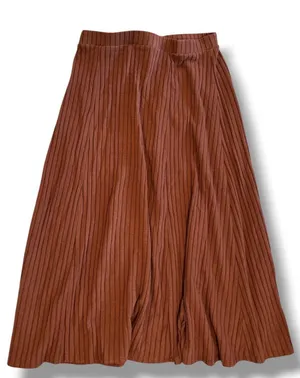 Old Navy Cozy Ribbed A-Line Maxi Skirt Coco de Mer Brown XL thumbnail 1