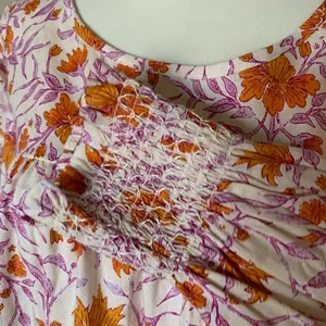 Universal Thread Goods Co. Floral‎ Babydoll Top Size Large thumbnail 5