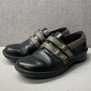 Naot‎ Celesta Loafer Womens Shoe 7 7.5 EU 38 Black Leather Cork Insole Comfort thumbnail 4