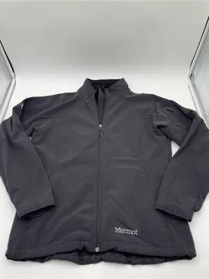 Marmot Gravity Soft Shell Jacket Womens Large Black Full Zip Long Sleeve Zip thumbnail 5