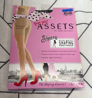 Assets by Sara Blakely Shaping Pantyhose Size 4 Black High-Waist Sheers 269B thumbnail 1