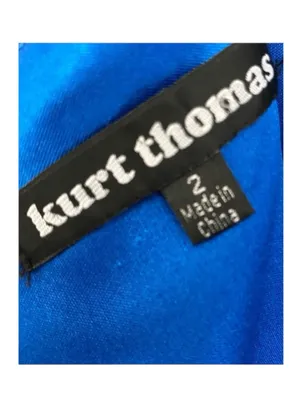 Kurt Thomas 𖦹 Silk Chiffon Strapless Ruched Mini Cocktail Dress 𖦹 Cobalt Blue thumbnail 8