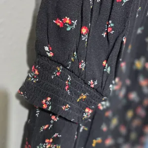 Women's American Eagle Outfitters Black Ditzy Floral‎ Long Sleeve Mini Dress M thumbnail 5