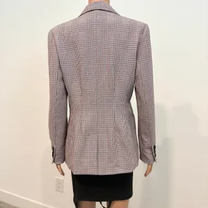 Chelsea28 medium 2 button front plaid jacket blazer coat C 3001 thumbnail 6