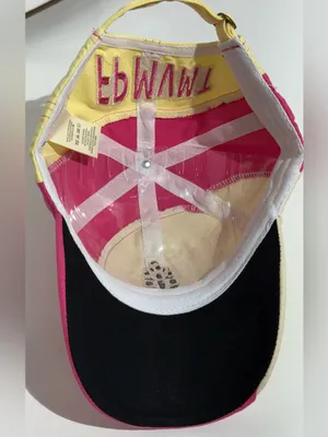 NWT! FP Movement by Free People Pink & Cream Floral Patch Baseball Cap thumbnail 7