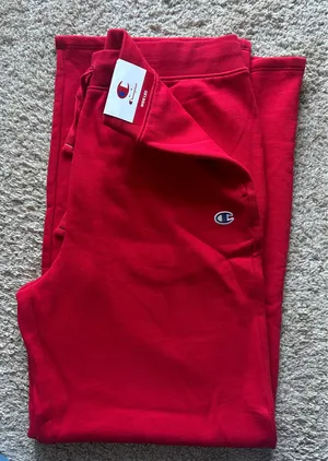 Red Champion Wide Leg Sweatpants thumbnail 1