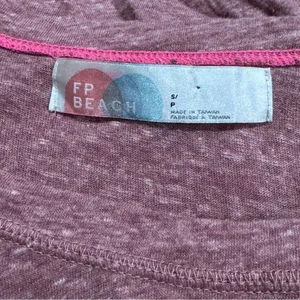 Free People Beach Boatneck Flowy Mauve Long Sleeve Top Women’s Small thumbnail 2