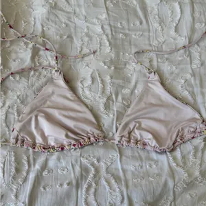 Garage Pink Floral Bikini Set with Green Accents thumbnail 3