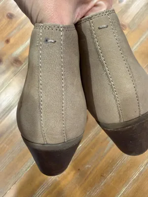 Frye Judith Zip Bootie Suede Block Heel Side Zip Ankle Boot Ash Gray Size 9M thumbnail 12