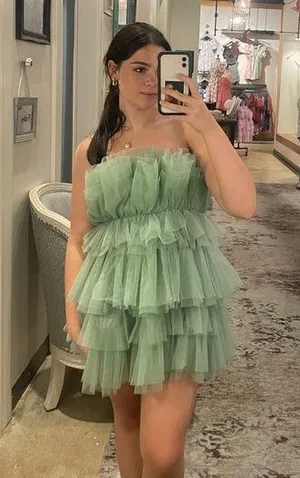 Altar'd State Tiered Tulle dress thumbnail 1
