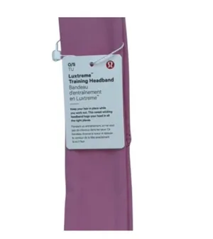 Lululemon Womens Luxtreme Training Headband Pink Frosting thumbnail 2