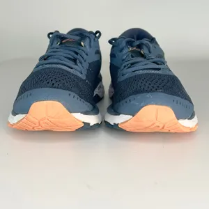 Asics Gel-Kayano 24 Running Sneakers Shoes Blue Orange T799N Women 9 thumbnail 2