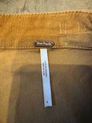 Free People Size 0 Y2K Camel Corduroy Zipper Skirt thumbnail 2