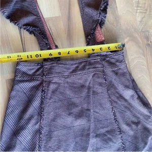 Free people Rowan‎ overall pinafore skirt brown 0 thumbnail 4