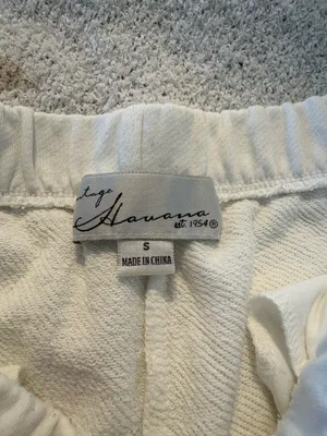Sweatpants plain white with stars thumbnail 3