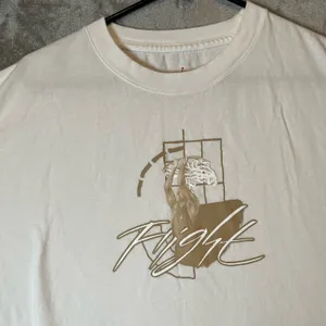 Jordan Flight‎ Sz Large Loose Fit Women's Graphic T-Shirt White thumbnail 2