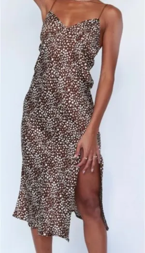 Brown Midi Dress Princess Polly thumbnail 3