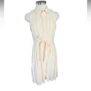 Anthropologie Billie Shirtdress Striped Size 6 thumbnail 2