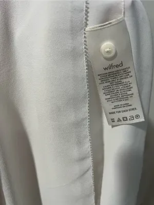 Aritzia Wilfred Daughter Dress Button-Up Puff-Sleeve Midi Dress Size XS thumbnail 7