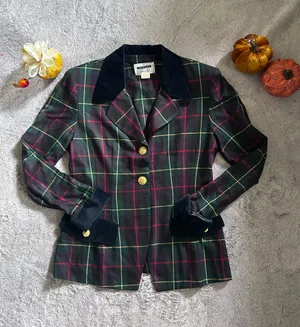 Vintage Dani Max Blazer for women Green Size 8 thumbnail 2