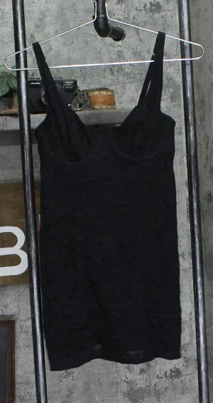 Auden Womens Allover Lace Bodycon Lingerie Dress 90189040 Black S thumbnail 1