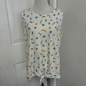 J Crew Tie Front Tank NYC Print B5* thumbnail 3