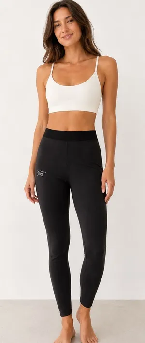 Arcteryx Black Womens Baselayer Leggings High Rise XS thumbnail 1