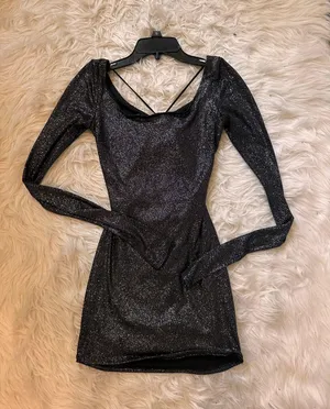 Black Glitter Dress thumbnail 1