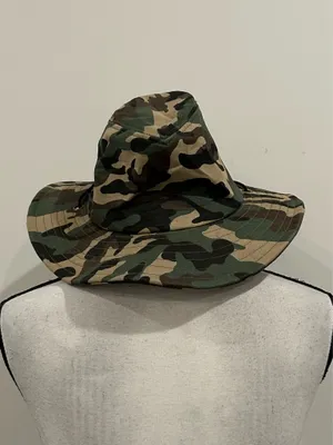 Camo Canvas Boonie Hat Green thumbnail 3
