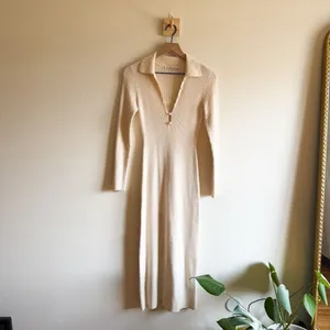 Abercrombie & Fitch Long Sleeve Collared Knit Dress Size XS thumbnail 3