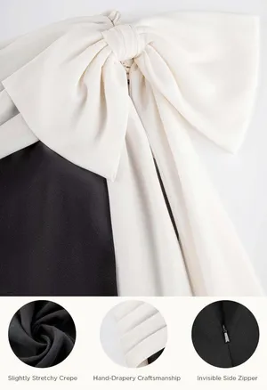 Black and white formal gown thumbnail 5