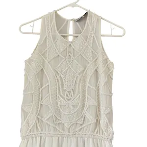 Karina Grimaldi‎ White Beaded Maxi Dress XS Neiman Marcus Art Deco Bridal Gown thumbnail 7