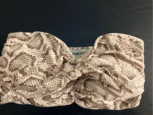 Almost Famous Snake-Print Reptile Accessory - Beige and Brown thumbnail 2