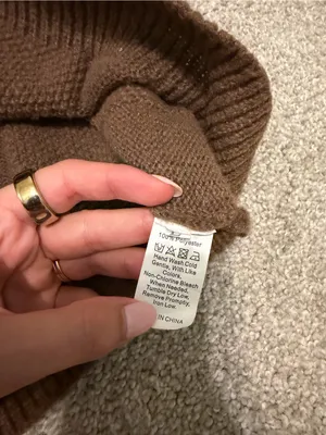 Women’s Brown Knit Hooded Zip-Up Sweater with Button Henley thumbnail 5