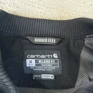 Women's Carhartt Size Medium 8-10 Rugged Flex Crawford Bomber Jacket Black thumbnail 3